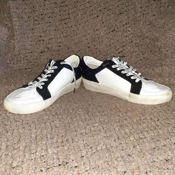 VINTAGE HAVANA-Center Wild-Black/White w/Navy Snakeskin Pattern-Sz 9.5-EX - Picture 4 of 8